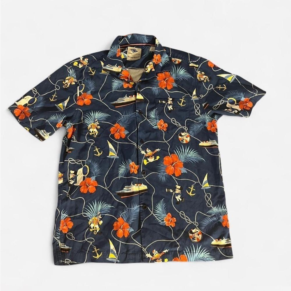 Tommy Bahama Disney Cruise Line Camp Shirt Men’s S Captain Mickey Mouse DCL